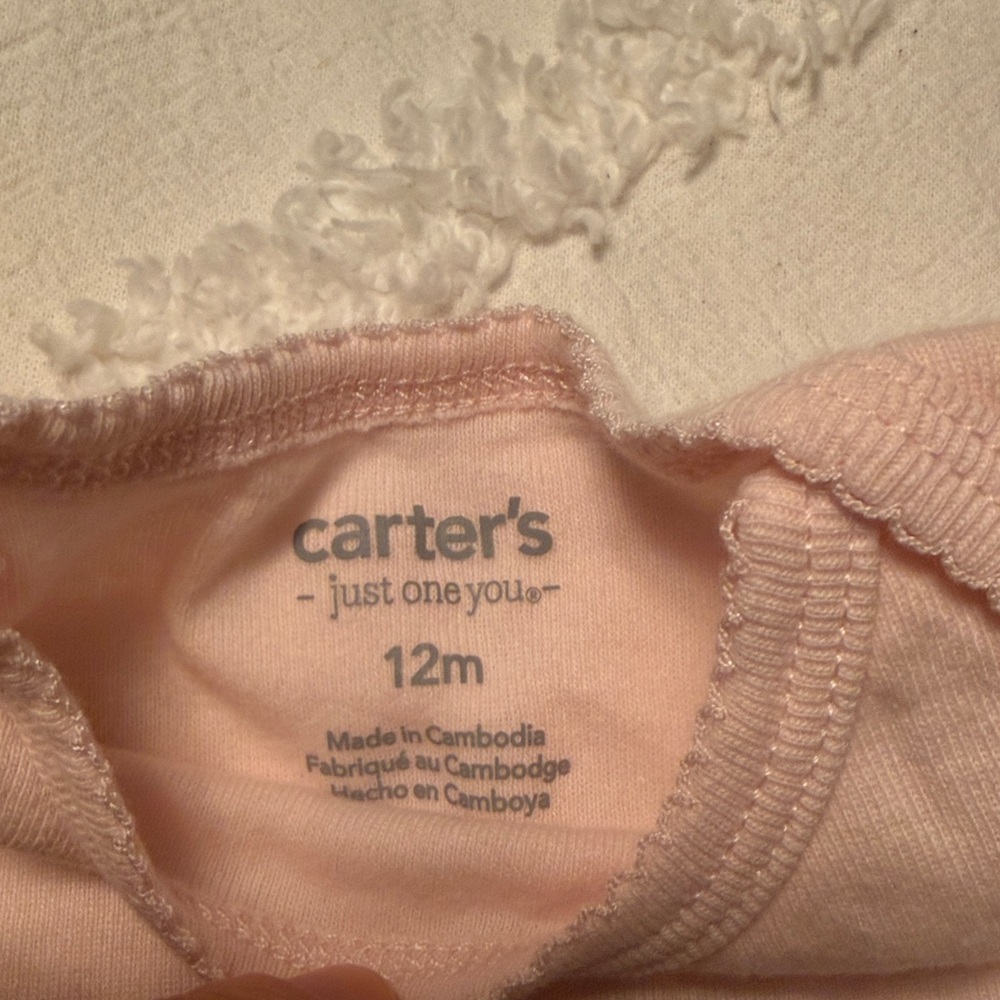 Carters Just One You, Girls Bodysuits and pants set. 12 month. Ocean Prints. - Picture 3 of 8
